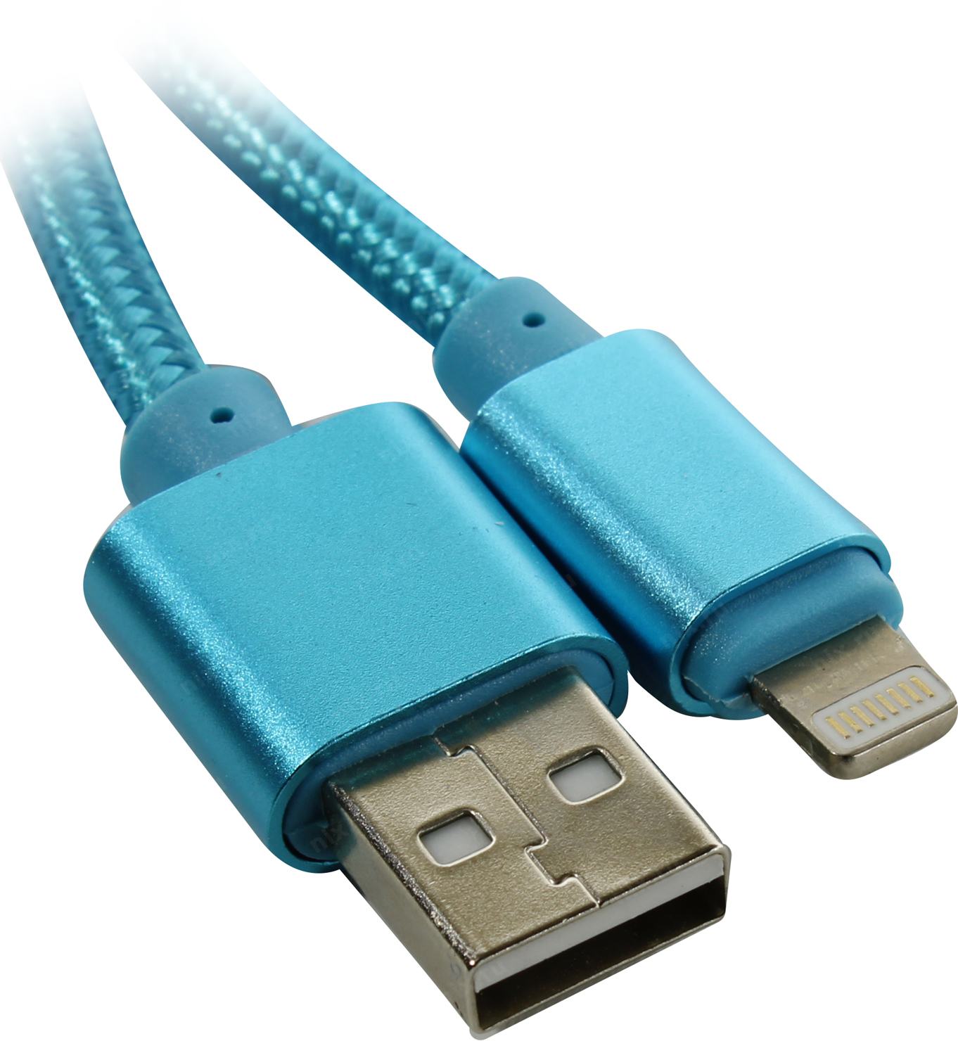 

Кабель Lightning 8-pin-USB, MFi, 2A, 1м, синий MEDIAGADGET (MGC009TBL)