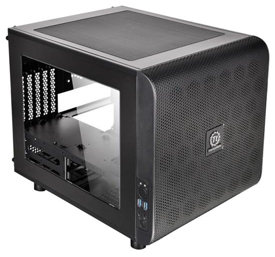 

Корпус Thermaltake V21, mATX, Mini-Tower, 2xUSB 3.0, черный, без БП (CA-1D5-00S1WN-00), V21