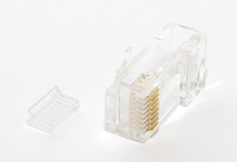 

Коннектор RJ-45 8P8C категория 5e, вставка, золотое напыление, 5bites US070A (US070A), US070A