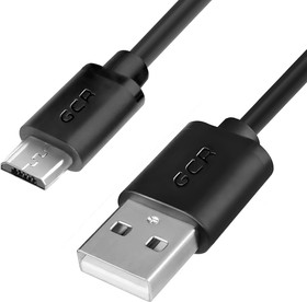 Кабель Micro USB 2.0(Bm)-USB 2.0(Am), 2.1A, 75см, черный Greenconnect (GCR-UA8MCB6-BB2S-0.75m)