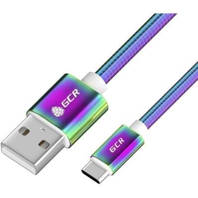 

Кабель USB 2.0 Type-C(m)-USB 2.0(Am) быстрая зарядка, градиент Greenconnect (GCR-51979), 0