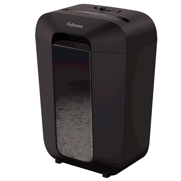 

Шредер FELLOWES PowerShred LX70, секретность P-4, 300 см/мин., перекрестный - 4 мм x 4 см, объем 18 л, кол-во листов до 11 шт., скрепки, скобы, карты, черный (FS-44075), LX70