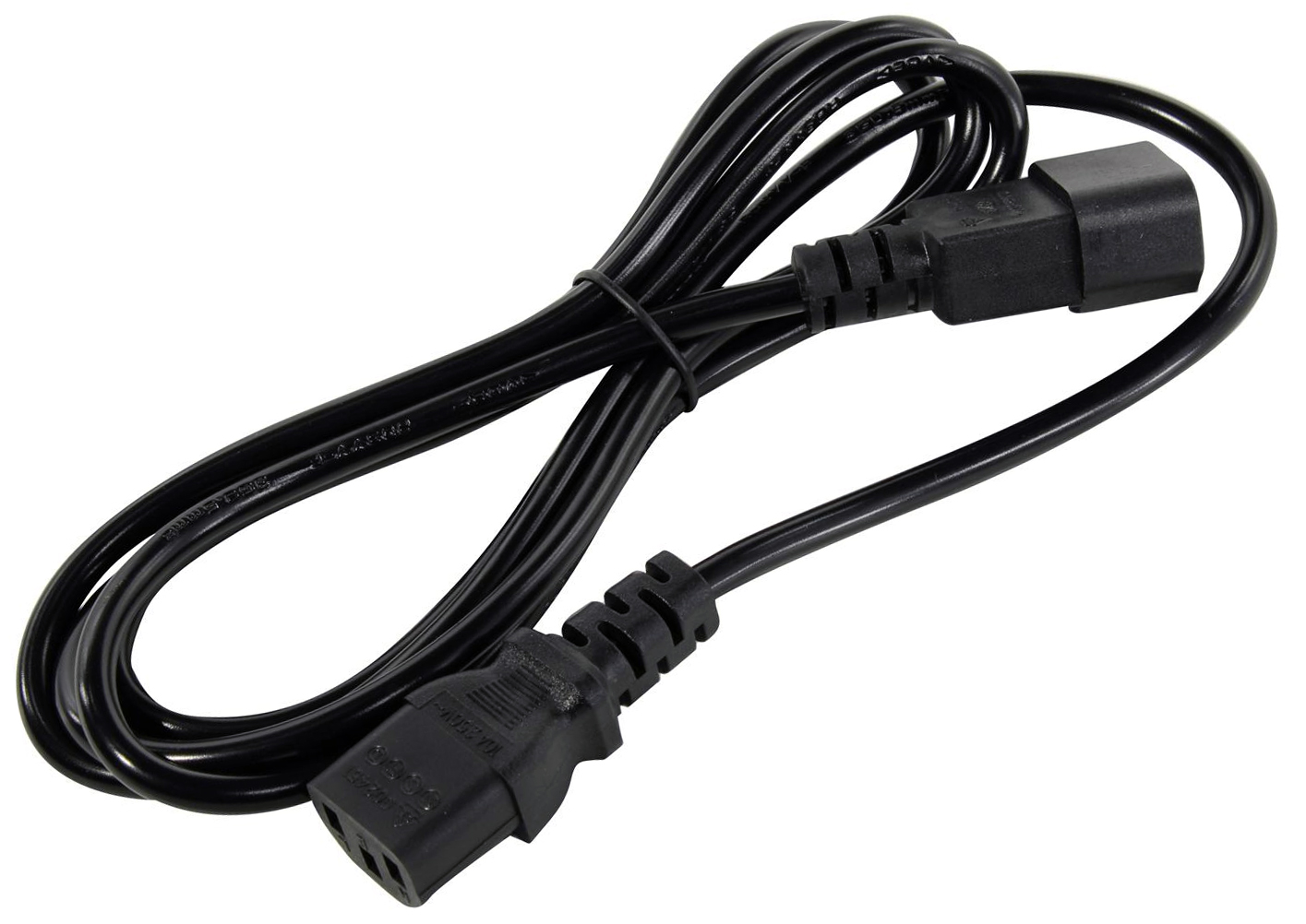 

Кабель питания IEC-320-C13-IEC-320-C14, 6A, 1.8м, черный 5bites PC105-18A (PC105-18A), PC105-18A