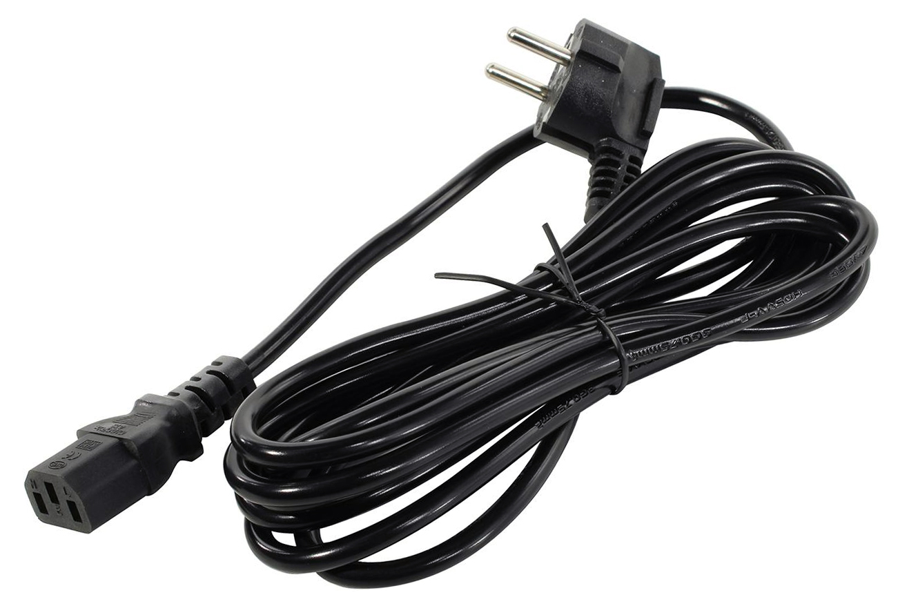 

Кабель питания Schuko (Euro)(M)-IEC-320-C13 угловая вилка/прямой штекер, 10A, 5м, черный 5bites PC207-50A (PC207-50A), PC207-50A