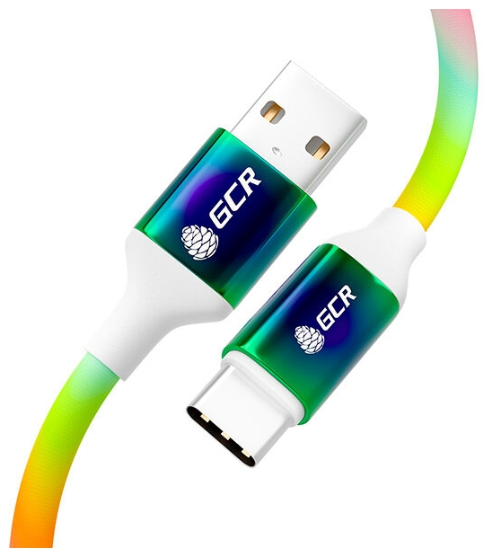 

Кабель USB 2.0(Am)-USB 2.0 Type-C(m) быстрая зарядка, 1.2м, градиент Greenconnect (GCR-53075), 0