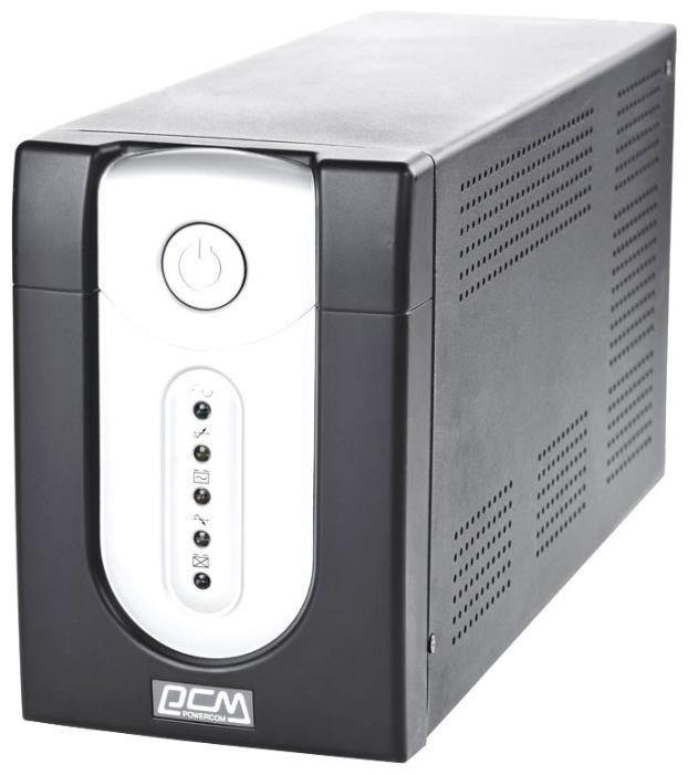 ИБП Powercom Imperial 3000, 3000 В·А, 1.8 кВт, IEC, розеток - 6, USB, черный (IMP-3000AP)
