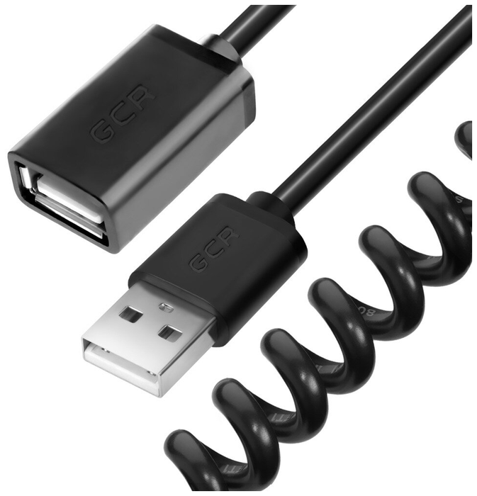 

Кабель-удлинитель USB 2.0(Af)-USB 2.0(Am), 1м, черный Greenconnect Premium (GCR-50522)
