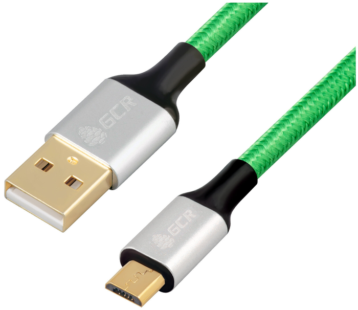 

Кабель Micro USB 2.0(Bm)-USB 2.0(Am) быстрая зарядка, зеленый Greenconnect (GCR-51260), 0