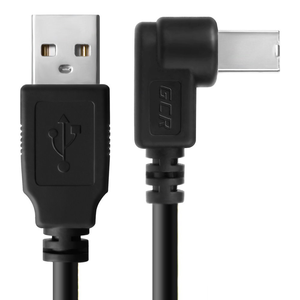 

Кабель USB 2.0(Am)-USB 2.0(Bm), угловой, экранированный, 3м, черный Greenconnect GCR-UPC3ML (GCR-UPC3M2-BB2S-3.0m), GCR-UPC3ML