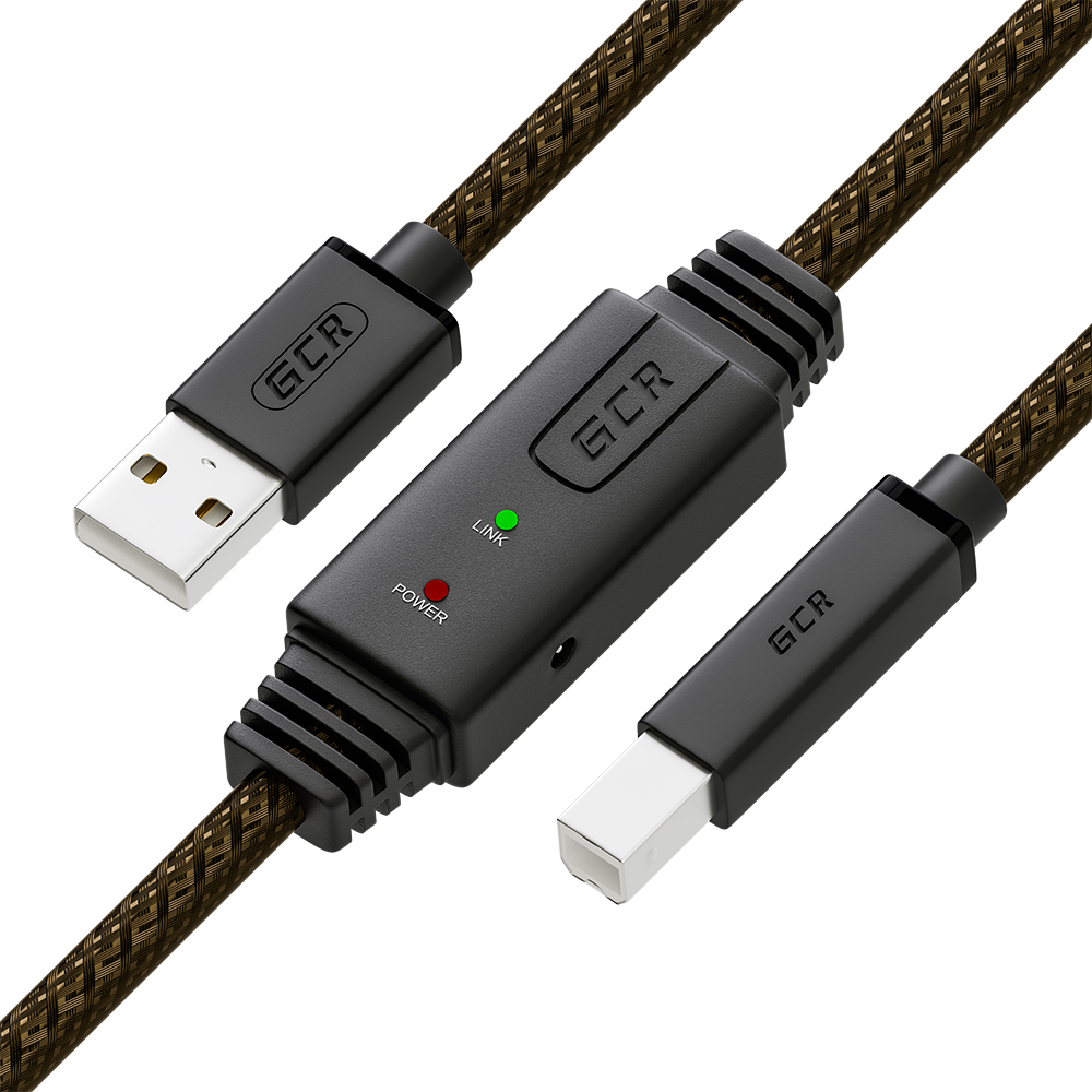 

Кабель USB 2.0(Am)-USB 2.0(Bm), экранированный, 5м, черно-прозрачный Greenconnect GCR-UPCa1 (GCR-UPC3M1-BD2S-5.0m), Черный/прозрачный, GCR-UPCa1
