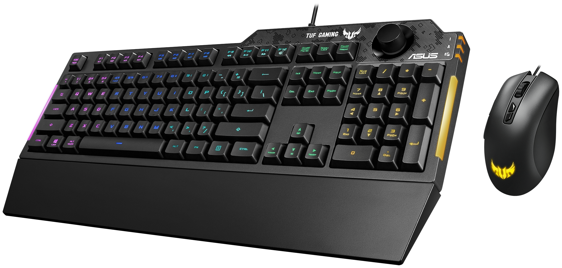 Клавиатура + мышь ASUS TUF Gaming Combo K1 & M3, USB, черный (90MP02A0-BCRA00)