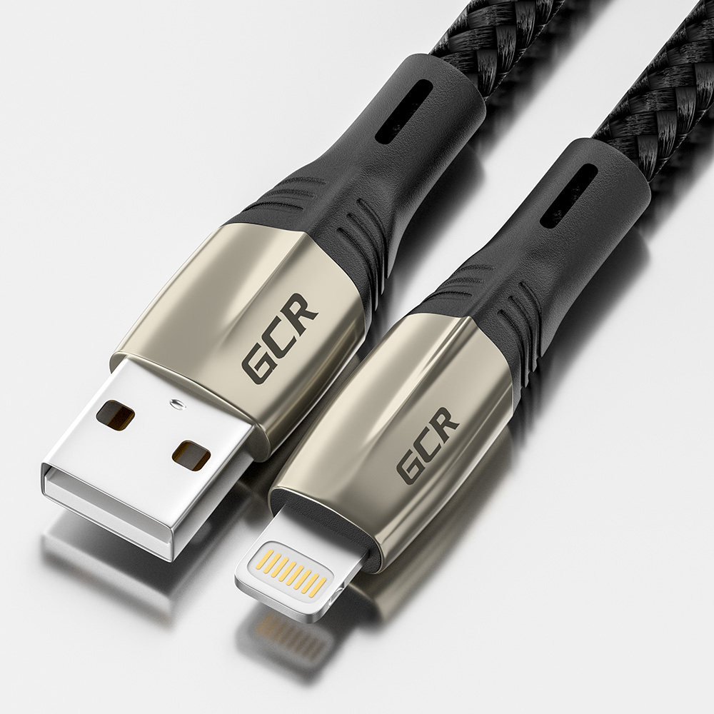 

Кабель Lightning 8-pin-USB, MFi, 1.7м, черный Greenconnect MERCEDES GCR-IP14 (GCR-52003), GCR-IP14