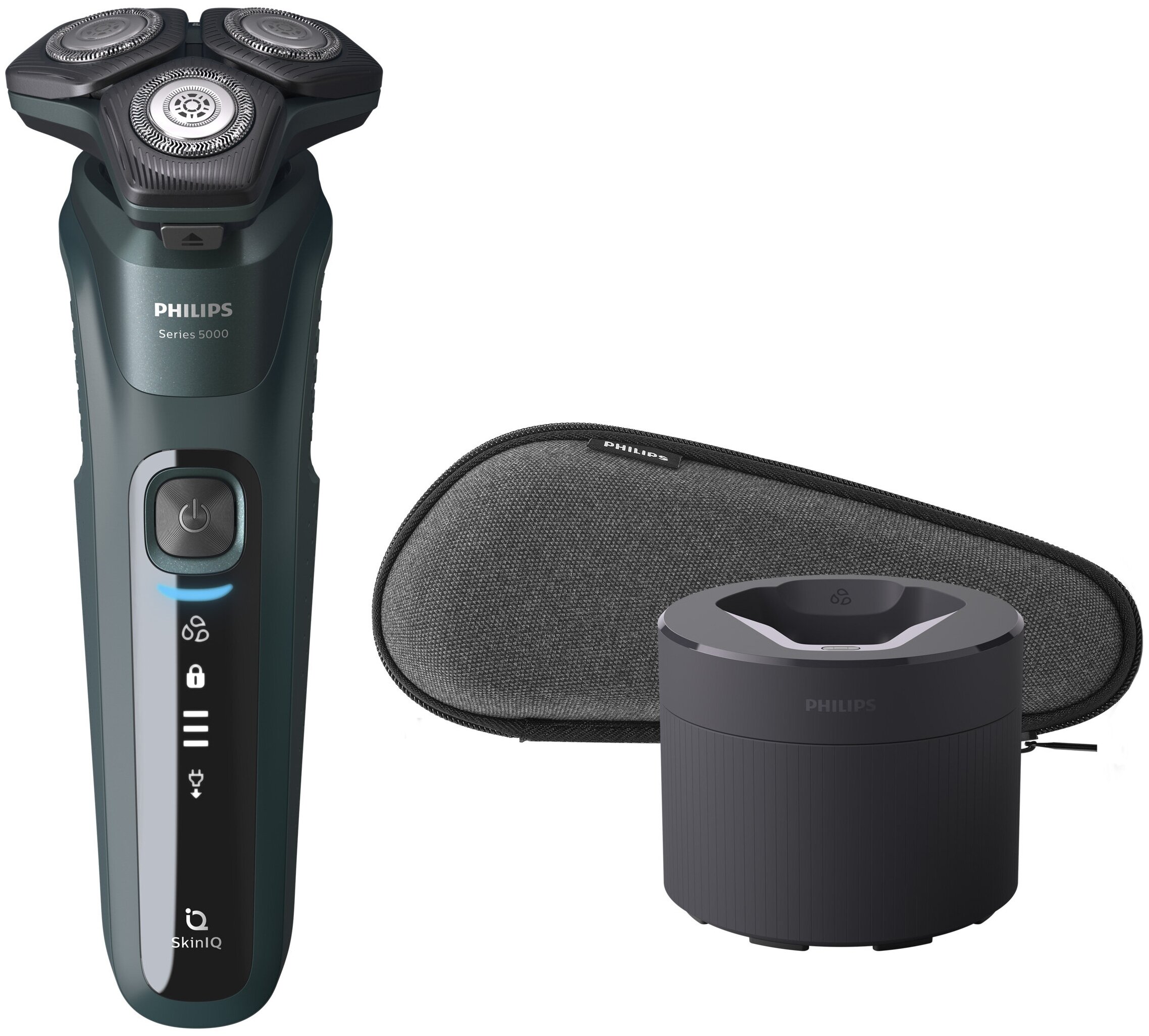 

Бритва Philips S5584/50, насадка-триммер для носа, темно-зеленый, S5584/50
