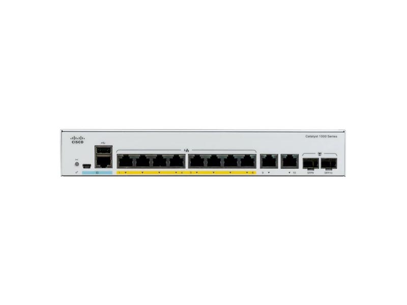 

Коммутатор Cisco C1000-8T-E-2G-L, управляемый, кол-во портов: 8x1 Гбит/с, кол-во SFP/uplink: SFP 2x1 Гбит/с, установка в стойку (C1000-8T-E-2G-L), C1000-8T-E-2G-L