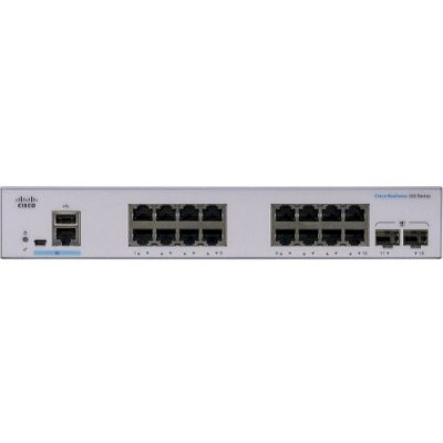 

Коммутатор Cisco CBS350-16T-E-2G, управляемый, кол-во портов: 16x1 Гбит/с, кол-во SFP/uplink: SFP 2x1 Гбит/с, установка в стойку (CBS350-16T-E-2G-EU), CBS350-16T-E-2G