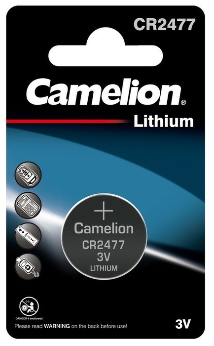 

Батарейка Camelion CR2477, 3V, 1 шт. (CR2477-BP1)