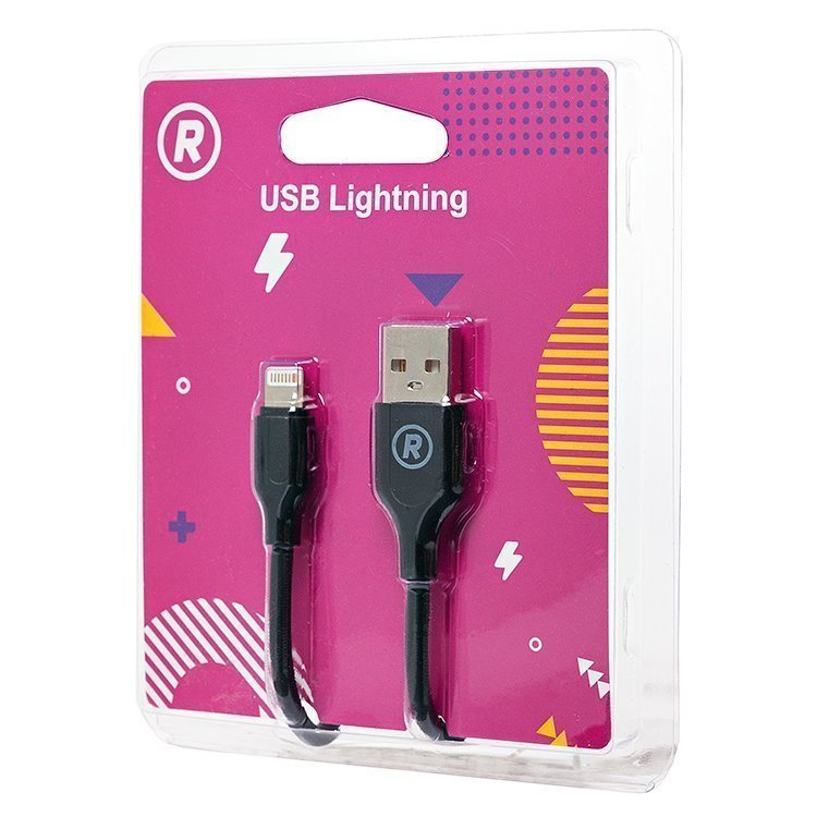 

Кабель Lightning 8-pin-USB, 1м, черный RockBox RC-L02 black (102053), black