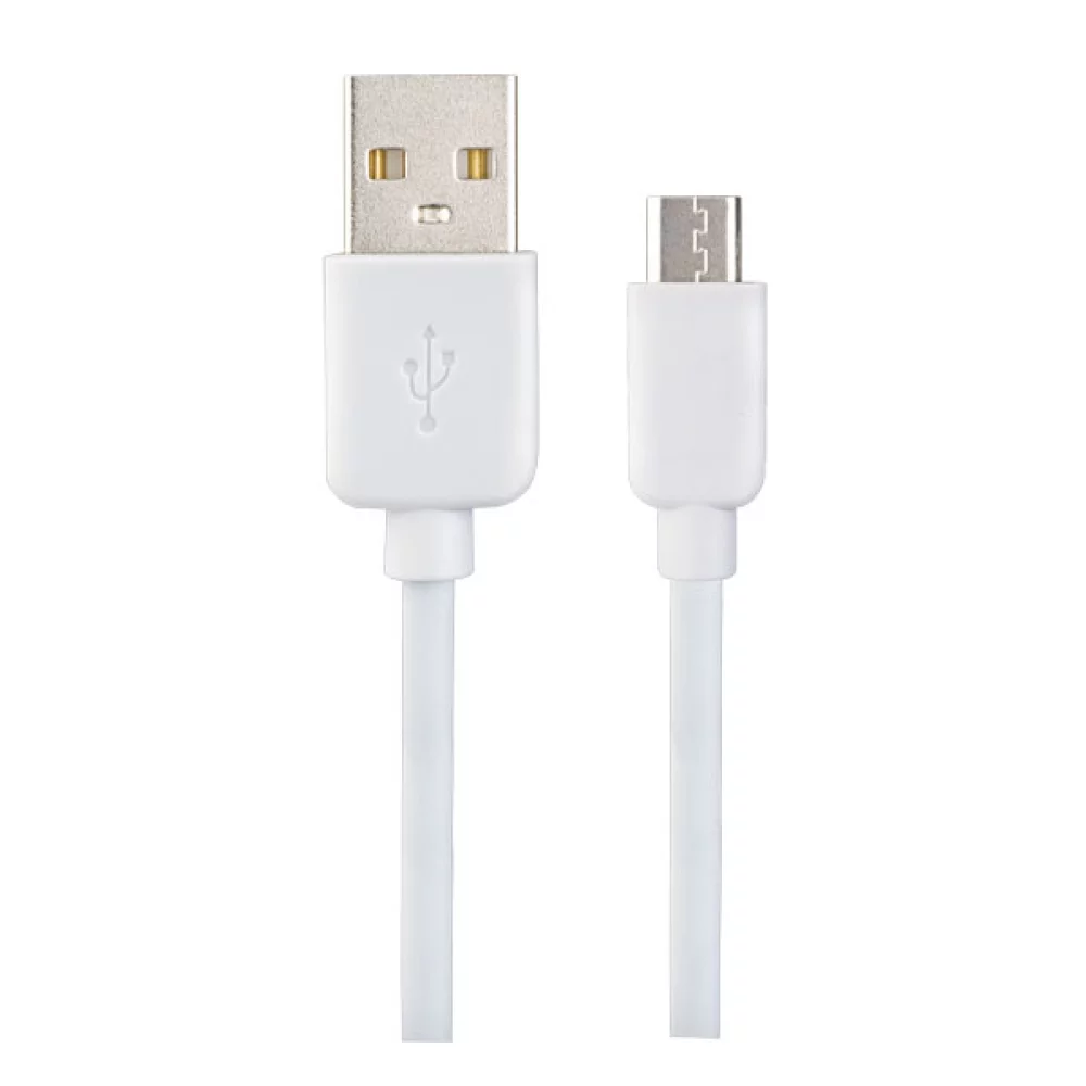 

Кабель Micro USB-USB, 1м, белый PERFEO (U4007)