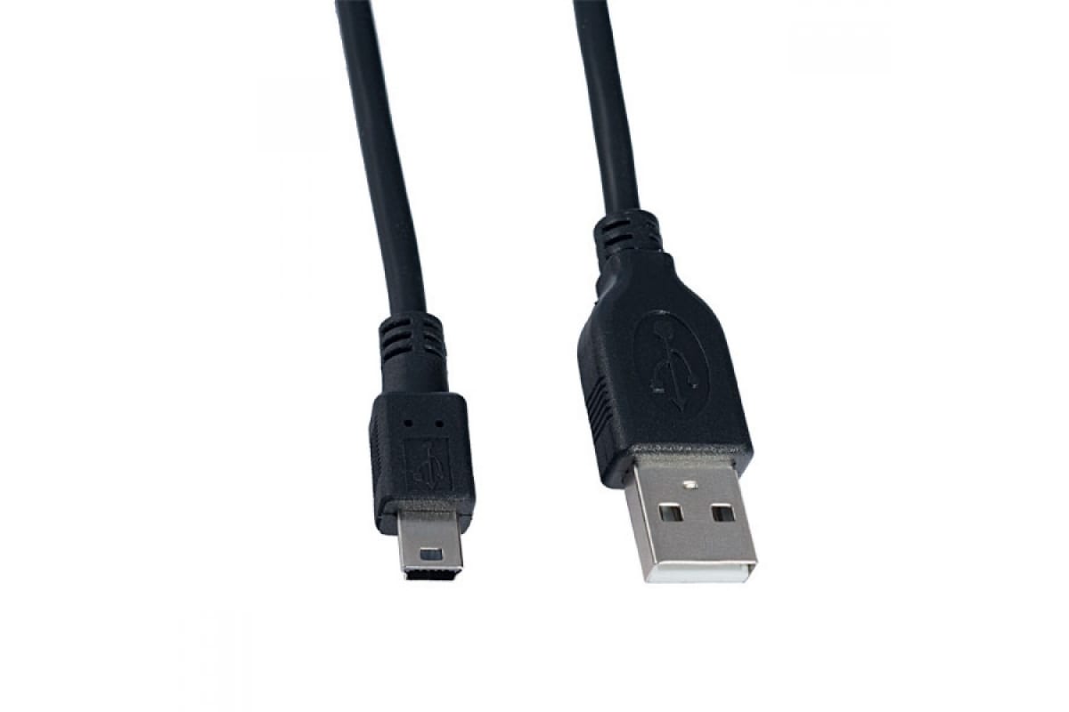 

Кабель Mini USB 2.0(Bm)-USB 2.0(Am), 5м, черный PERFEO (U4305)