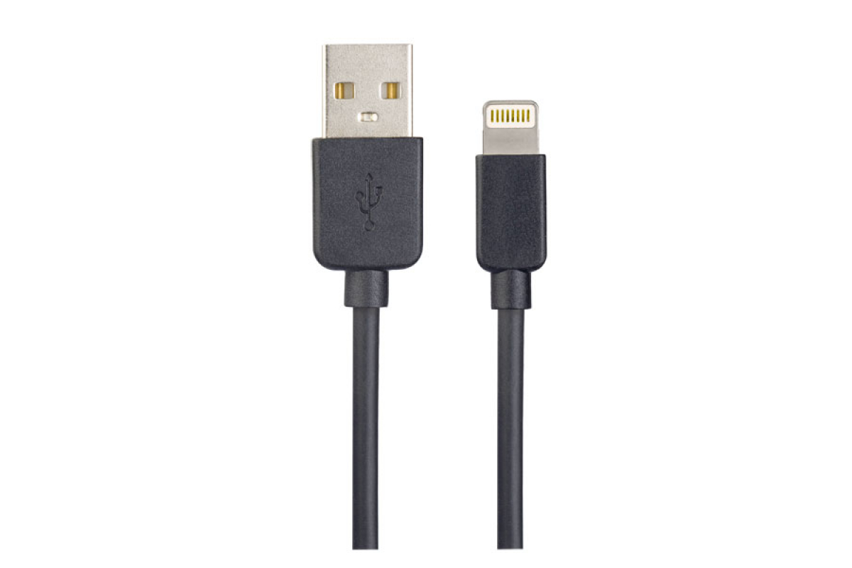 

Кабель Lightning 8-pin-USB, 1м, черный PERFEO (I4603)