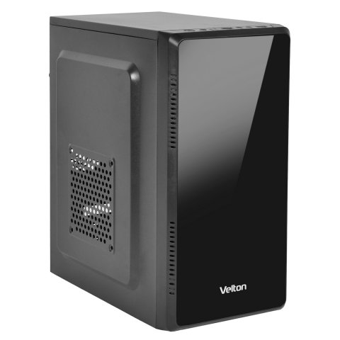 Корпус Velton 7004A, mATX, Micro-Tower, черный, 450 Вт