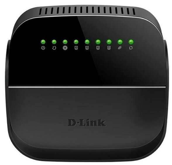 Маршрутизатор ADSL D-link DSL-2740U/R1, 802.11b/g/n, 2.4 ГГц, до 300 Мбит/с, LAN 4x100 Мбит/с, внутренних антенн: 2x3dBi (DSL-2740U/R1A ) DSL-2740U/R1A DSL-2740U/R1 - фото 1