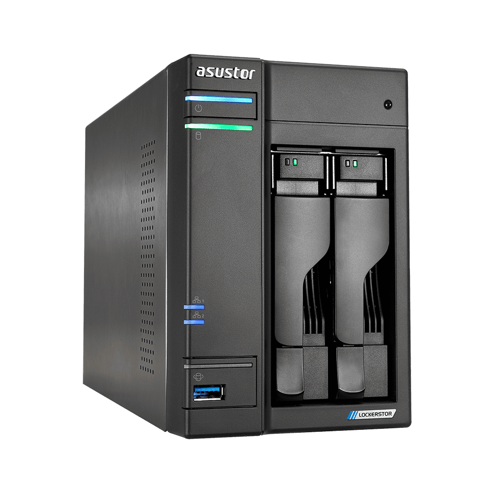 

Сетевой накопитель (NAS) ASUSTOR LOCKERSTOR 2 (AS6602T), слоты 2x2.5"/3.5" SATA3, RAID 0/1/ JBOD/Single, 2xM.2-PCI-E, 2x1 Гбит/с, HDMI, 3xUSB 3.0, Intel Celeron J4125/4x2GHz, DDR4 SODIMM 4Gb, 65W, (90IX01F0-BW3S10), LOCKERSTOR 2 (AS6602T)