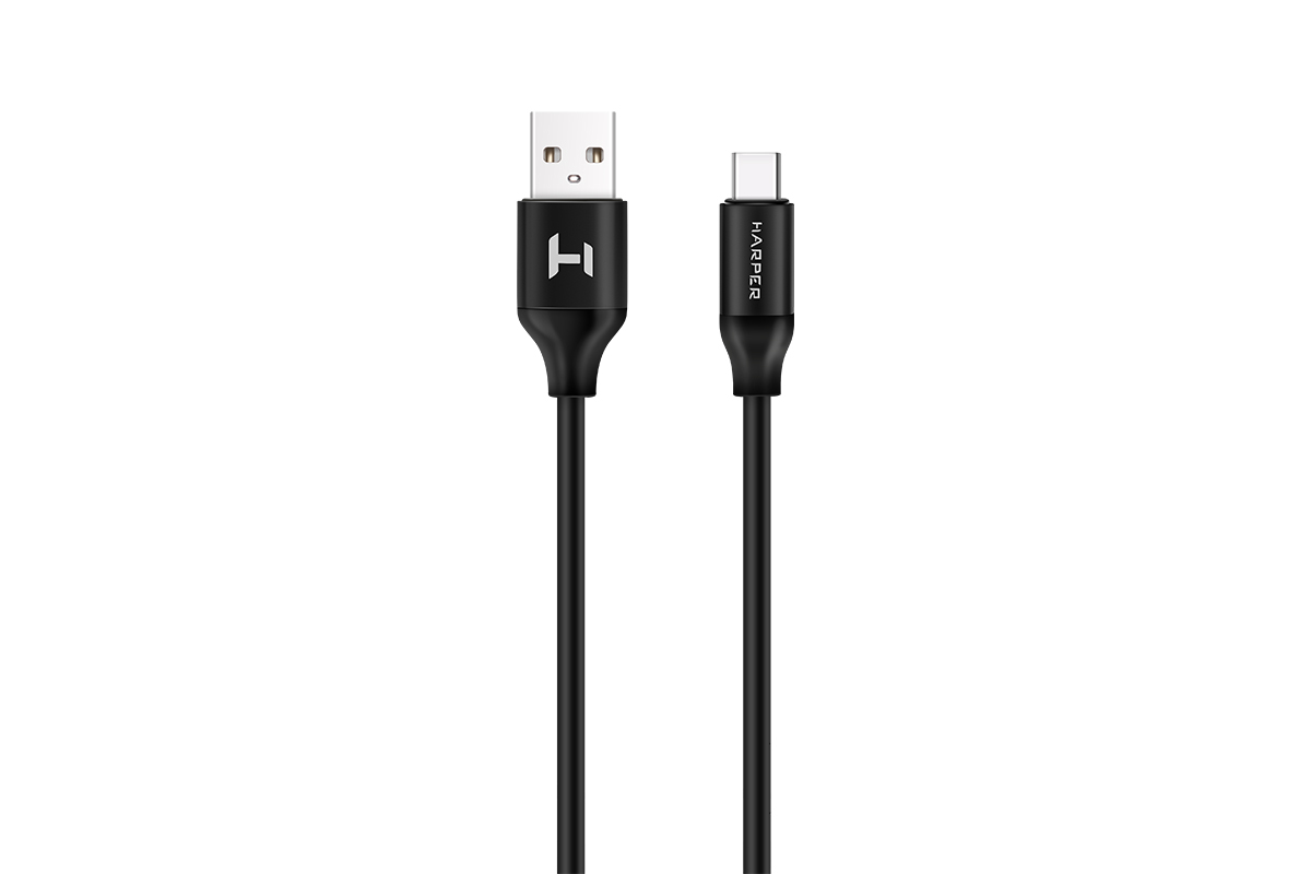 

Кабель USB Type-C-USB, 2A, 2м, черный HARPER black (SCH-732), black