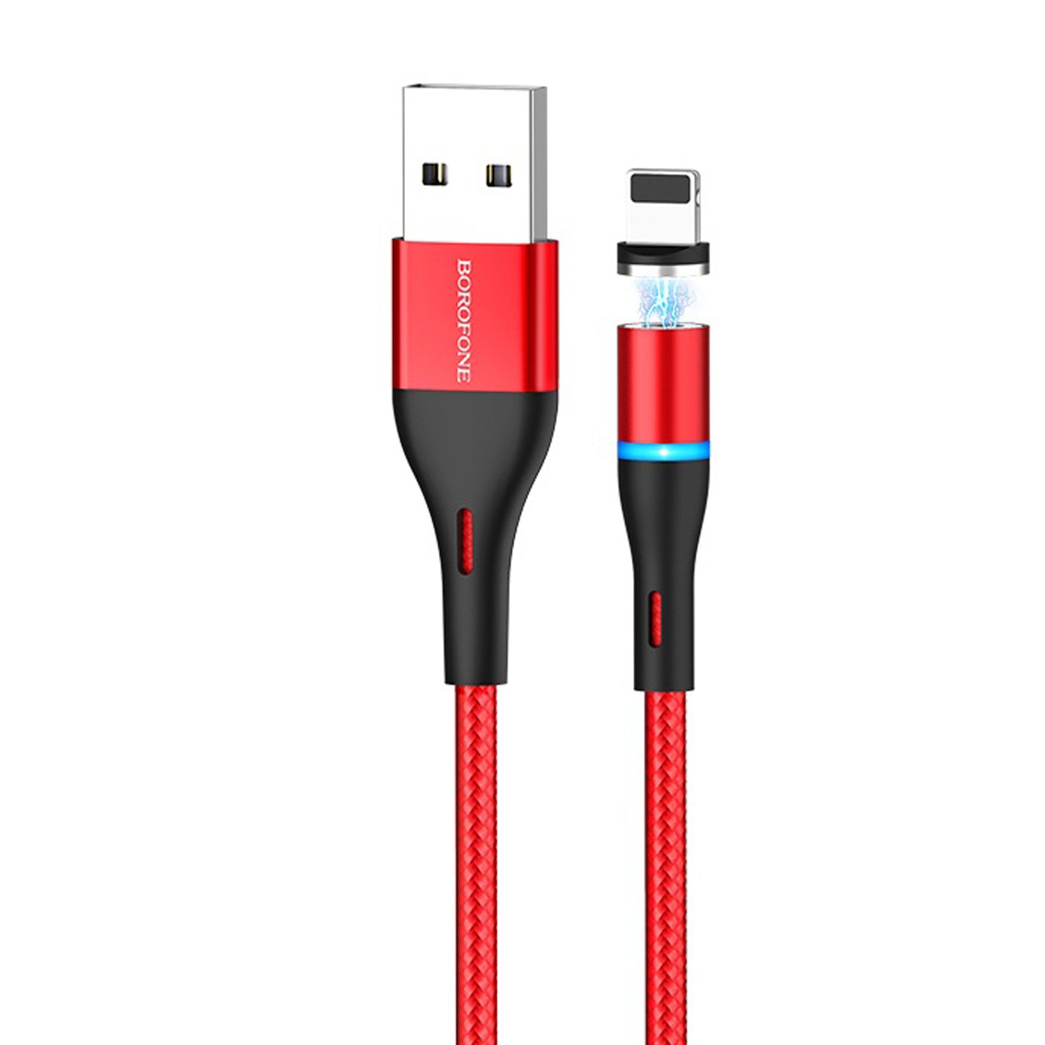 Кабель Lightning 8-pin(m)-USB 2.0(Am), красный Apple Skill Magnetic BU16 (122718)