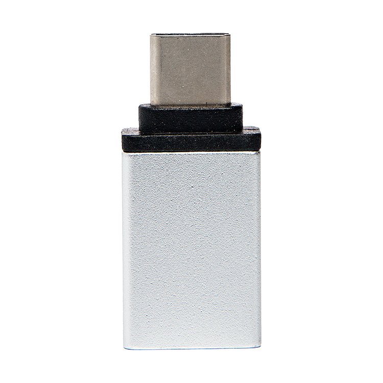 

Переходник (адаптер) USB 2.0(Af)-USB 2.0 Type-C(m), серый (85269), 0