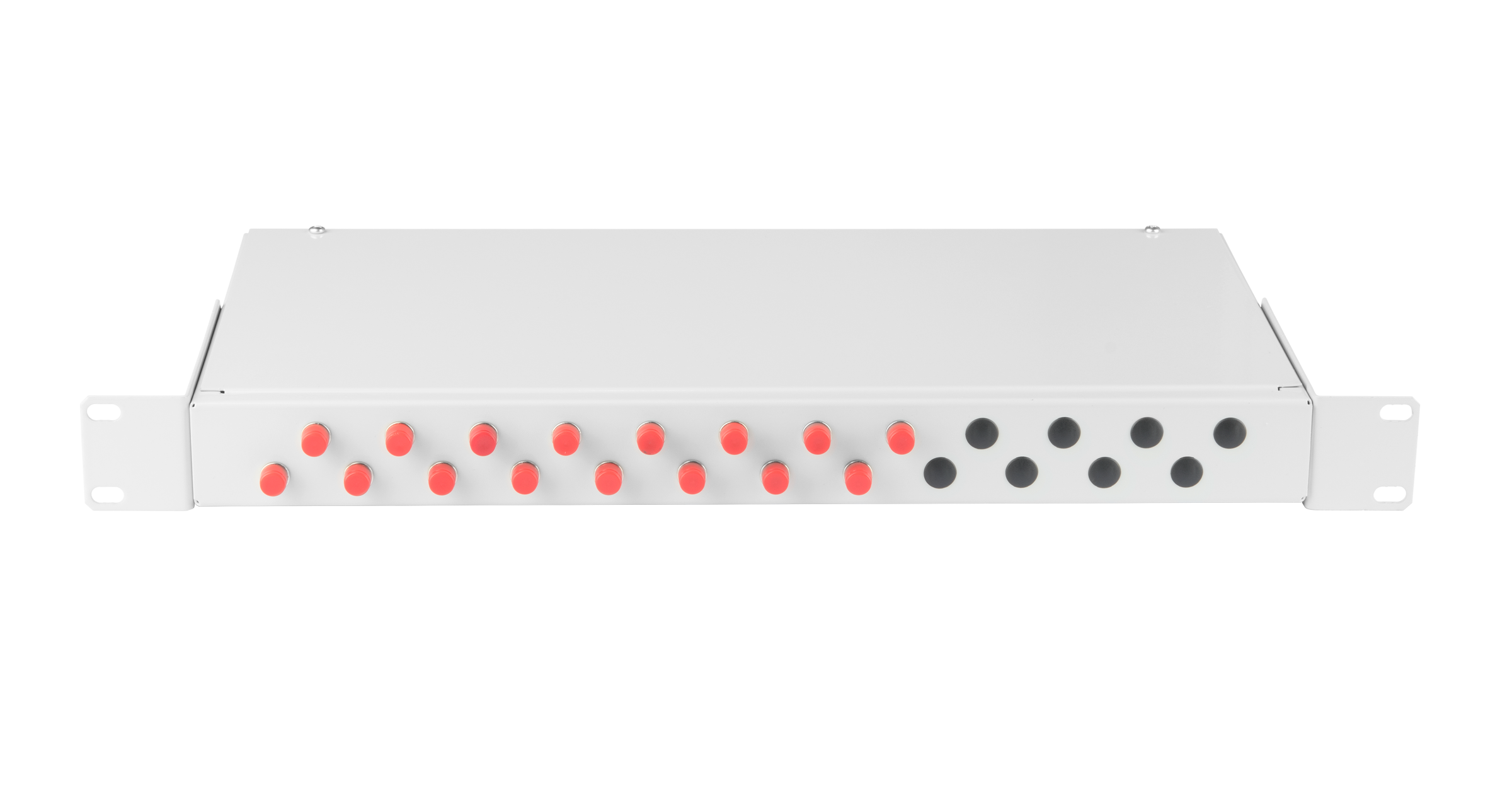 

Кросс оптический NIKOMAX, 1U, в стойку 19", 16шт.xFC/UPC, 9/125мкм OS2, укомплектованный, серый (NMF-RP16FCUS2-WS-ES-1U-GY)