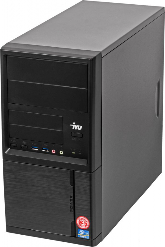 

Системный блок IRU Home 617 MT, Intel Core i7 10700F 2.9GHz, 8Gb RAM, 240Gb SSD, NVIDIA GeForce GT1030 2Gb, DOS, черный (1561944), 617 MT