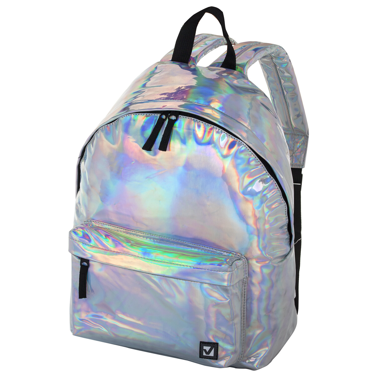 

Рюкзак Brauberg GLOSSY Винтаж, 1 отделение, серебристый (226421)