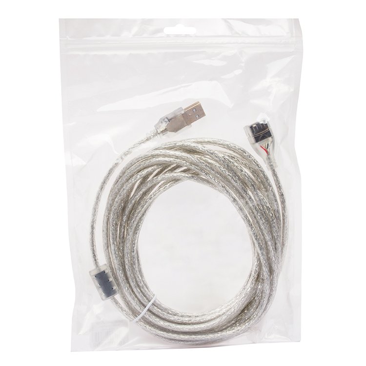 

Кабель USB 2.0(Af)-USB 2.0(Am), ферритовый фильтр, 5м, серебристый Glossar (83894), 0