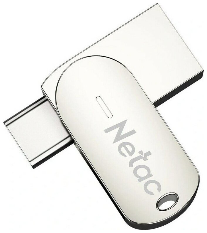 

Флешка 16Gb USB 3.2/Type-C Netac U785, серебристый (NT03U785C-016G-30PN), U785