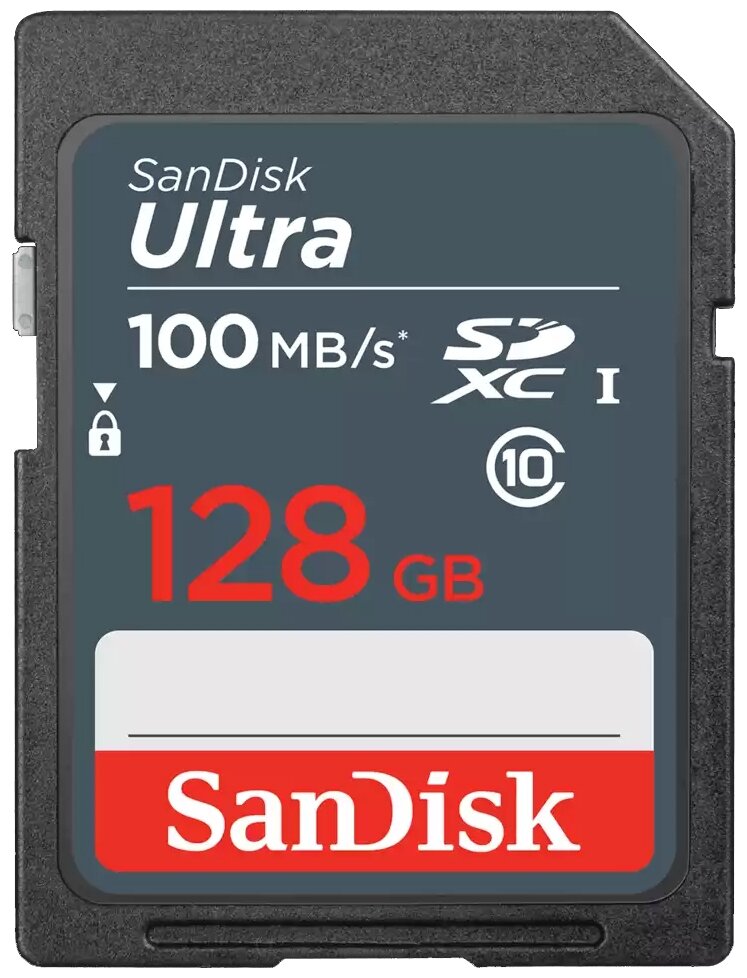 Карта памяти 128Gb SDXC Sandisk Ultra Class 10 UHS-I U1