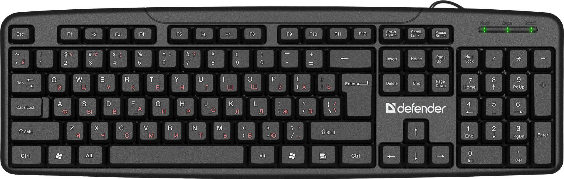 Клавиатура Defender Astra HB-588, USB, черный