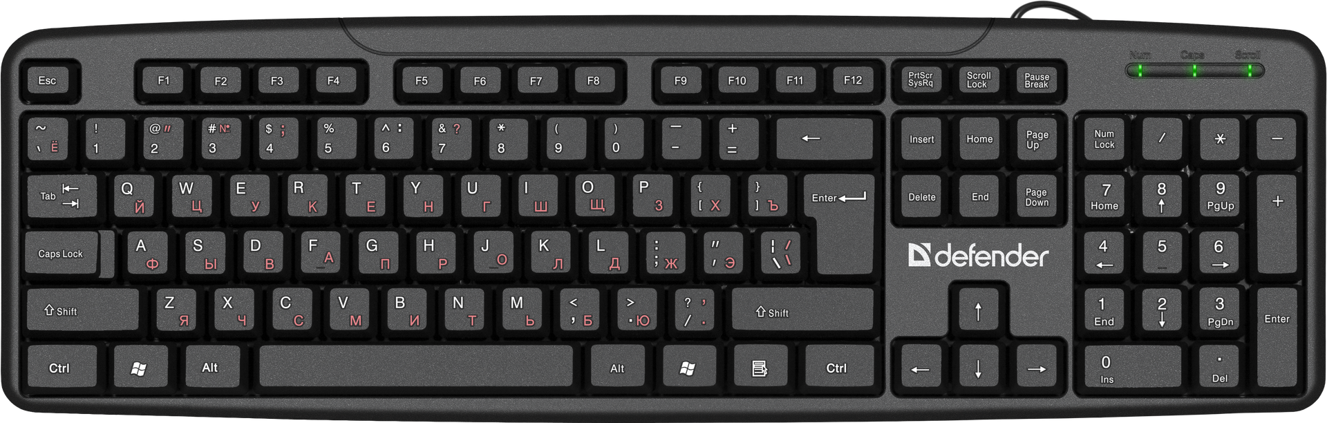 Клавиатура Defender Astra HB-588, USB, черный (45588)