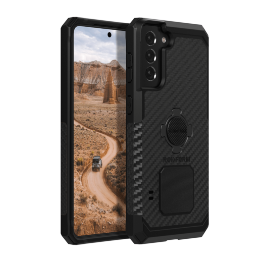 

Чехол-накладка Rokform Rugged Case для смартфона Samsung Galaxy S21+ 5G, поликарбонат, черный (307901P)