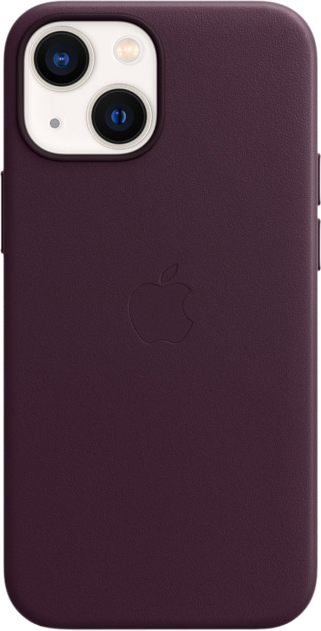 

Чехол-накладка Apple MagSafe Leather Case для смартфона Apple iPhone 13 mini, кожа, темная вишня (MM0G3ZE/A)