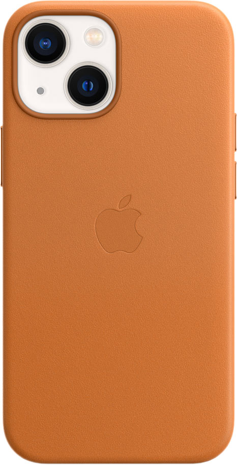 

Чехол-накладка Apple MagSafe Leather Case для смартфона Apple iPhone 13 mini, кожа, золотистая охра (MM0D3ZE/A)