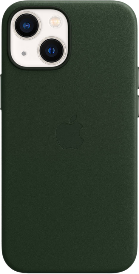 

Чехол-накладка Apple MagSafe Leather Case для смартфона Apple iPhone 13 mini, кожа, зеленая секвойя (MM0J3ZE/A)