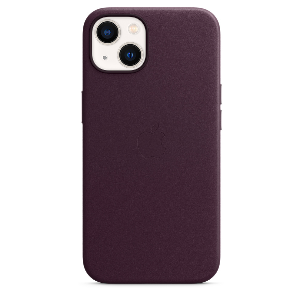 

Чехол-накладка Apple MagSafe Leather Case для смартфона Apple iPhone 13, кожа, темная вишня (MM143ZE/A)