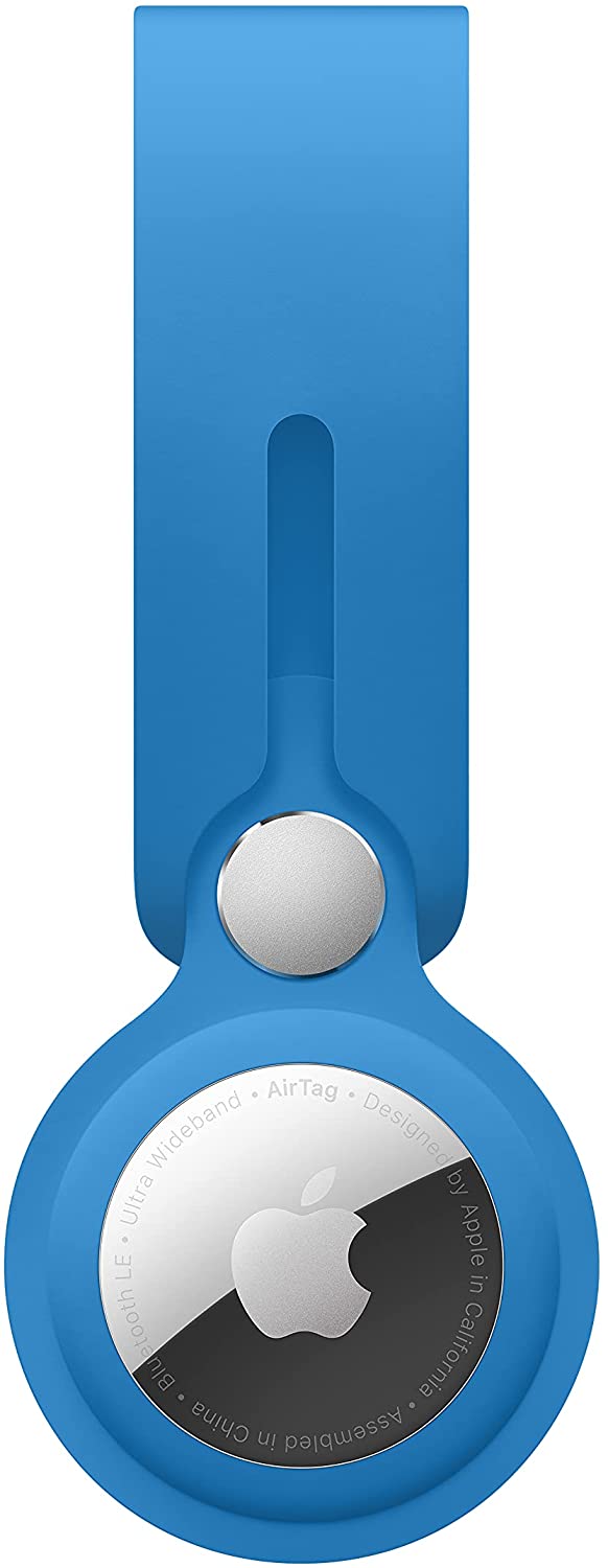 

Брелок для метки AirTag Apple, полиуретан, голубой (MLYX3ZM/A), 0