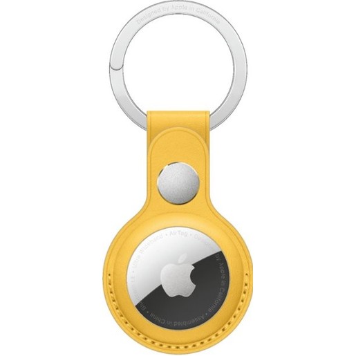 

Брелок для метки AirTag Apple Leather Key Ring, с кольцом для ключей, кожа, лимонный (MM063ZM/A), Leather Key Ring