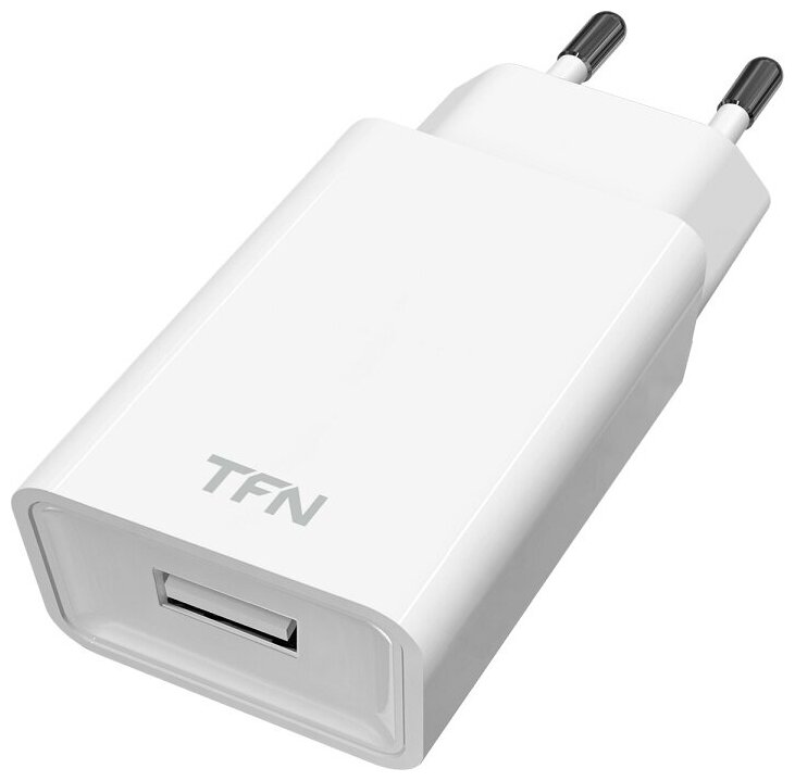

Сетевое зарядное устройство TFN WC1U1A 5W, 1USB, 1A, белый (TFN-WC1U1AWH), WC1U1A