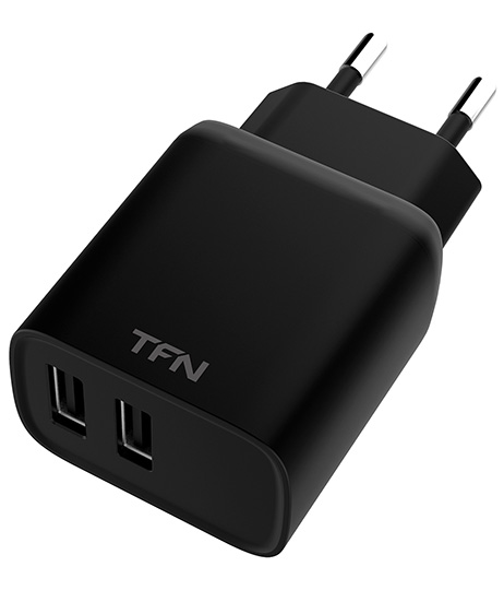 

Сетевое зарядное устройство TFN WCRPD12W2UBK 12W, 2USB, 2.4A, черный (TFN-WCRPD12W2UBK), WCRPD12W2UBK