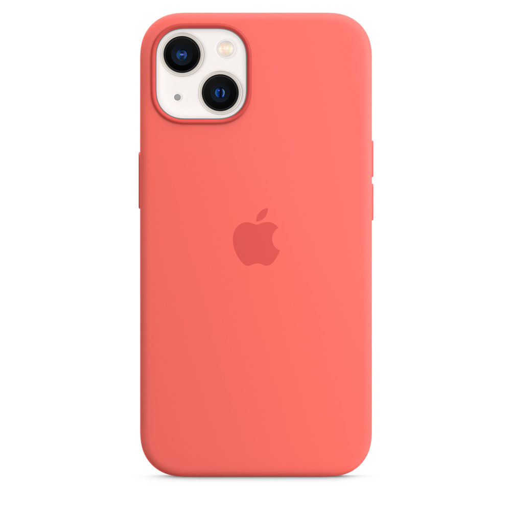 

Чехол-накладка Apple MagSafe Silicone Case для смартфона Apple iPhone 13, силикон, розовый помело (MM253ZE/A)