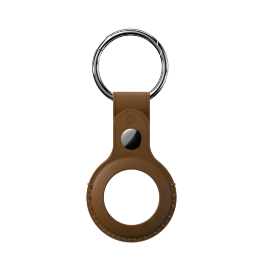 Брелок для метки AirTag SwitchEasy Wrap, с кольцом для ключей, коричневый (GS-117-187-117-146)