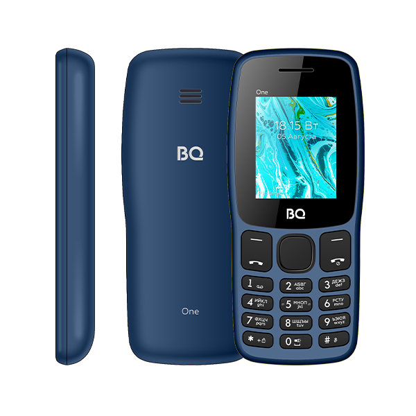 

Мобильный телефон BQ 1852 One, 1.77", BT, 2-Sim, 1000mAh, micro-USB, темно-cиний, 1852 One